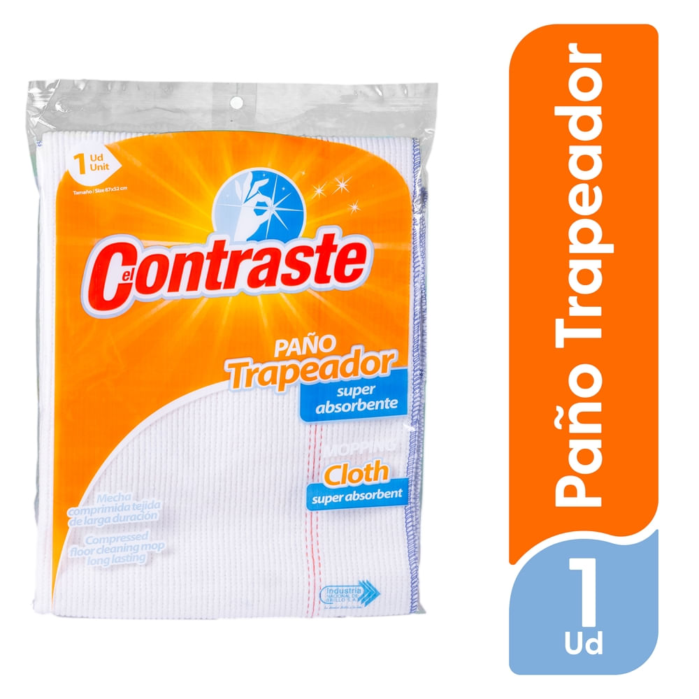 Paño El Contraste Trapeador Absorbente - 1 Ud