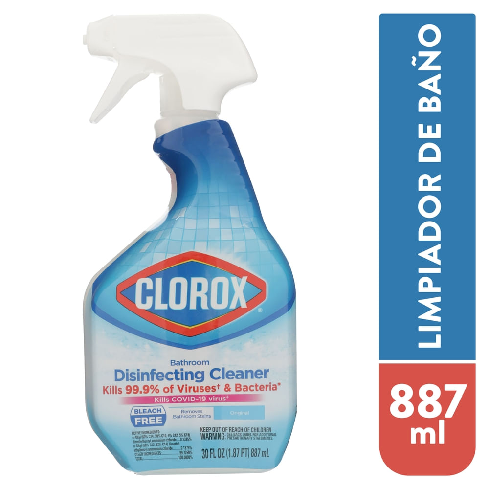 Spray Limpiador Clorox Para Baños - 887 Ml
