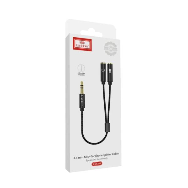 Cables Auxiliar 3.5 Mm A 3.5 Et-Aux202 Earldom Negro
