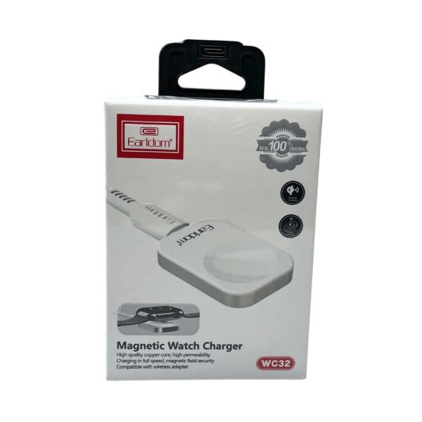 Cargador Inalambrico Para Relo - Smart Watch Marca Earldom Et-Wc32 Blanco