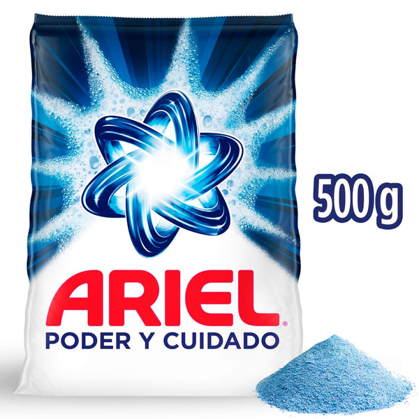 Detergente Ariel En Polvo Poder Y Cuidado 500 G