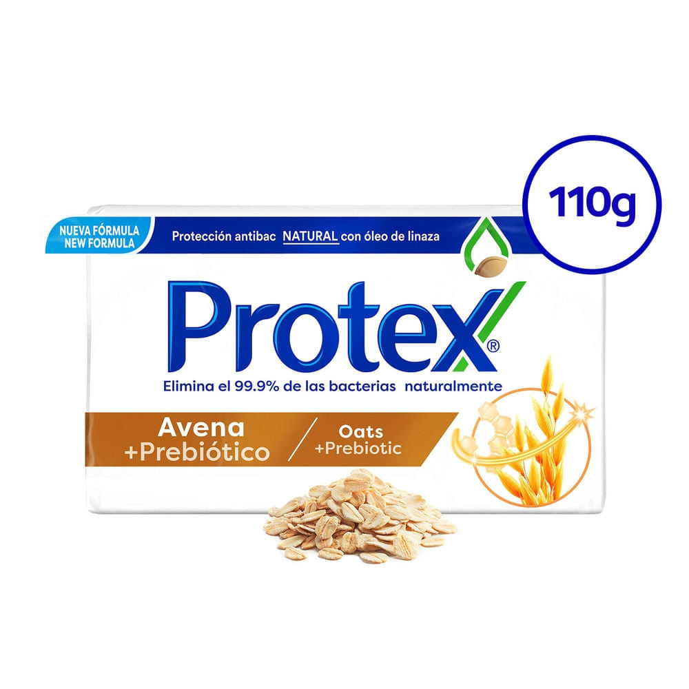 Jabón De Tocador Protex, Antibacterial Avena -110 G