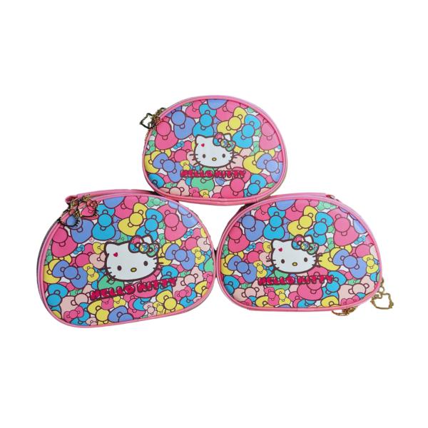 Cartera Hello Kitty 3 En 1 Lazos De Colores