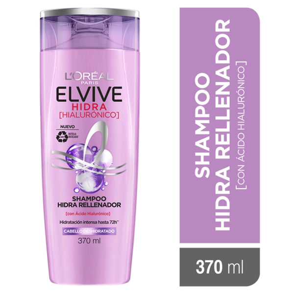 Shampoo L'oréal Paris Elvive Hidra Hialurónico - 370 Ml