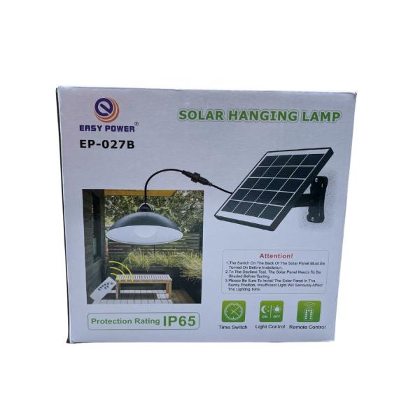 Lampara Panel Solar Ep-027B Con Rango De Proteccion Ip65