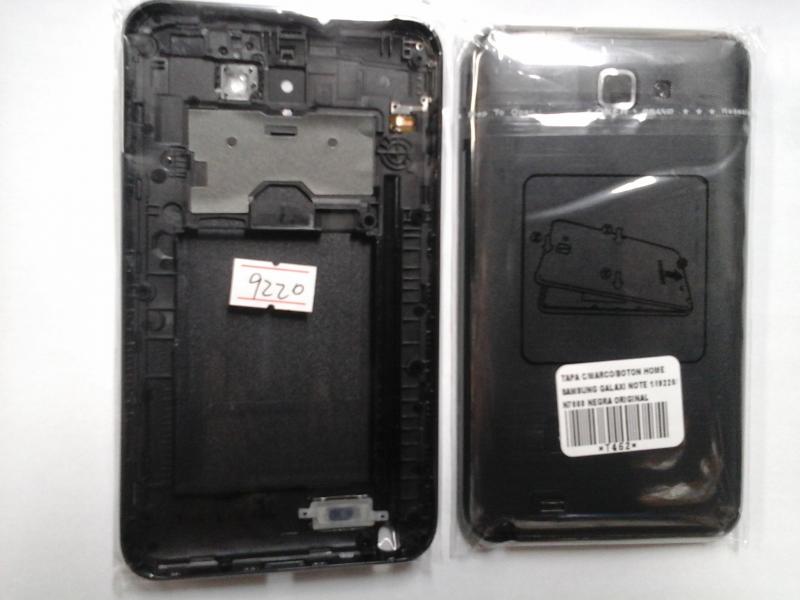Tapa Samsung Galaxy Note 1 N7000 I9220 Negra Con Marco