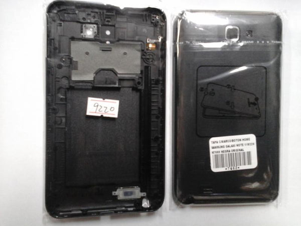 Tapa Samsung Galaxy Note 1 N7000 I9220 Negra Con Marco