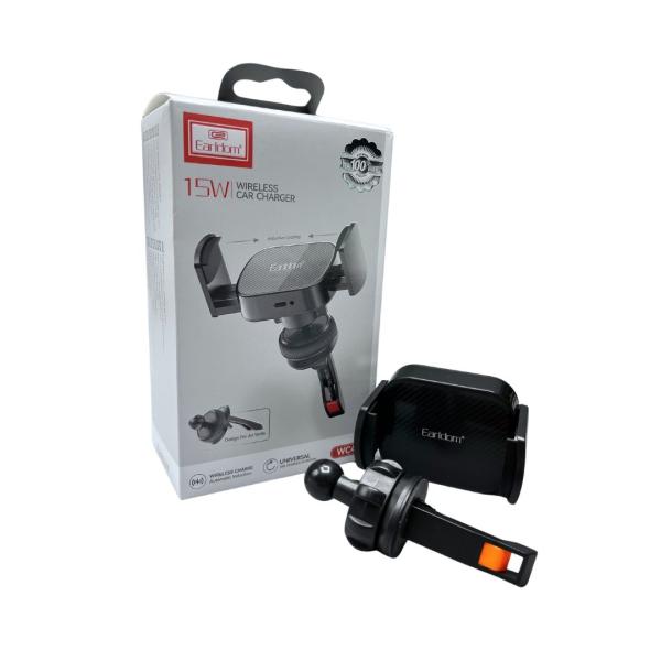 Holder Para Carro Con Carga Inalambrica Et-Wc44 Negro