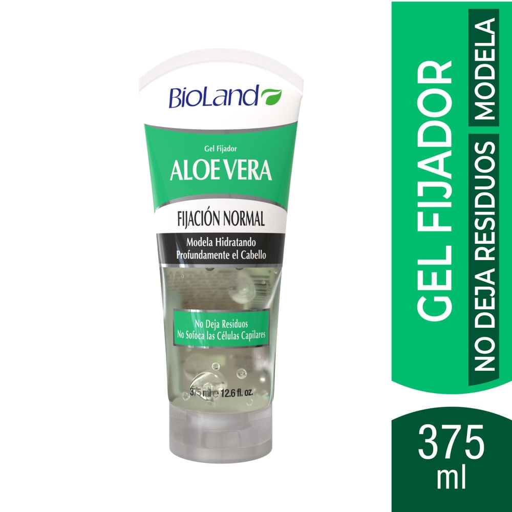 Gel Fijador Bioland Aloe Vera Fijación Normal - 375 Ml