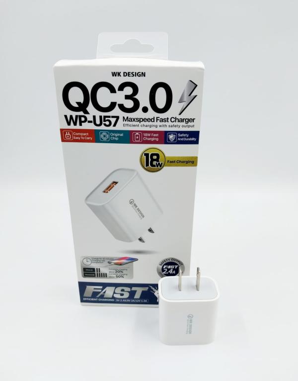 Cargador Completo Micro Usb Wp-U57 18W Wk Desing