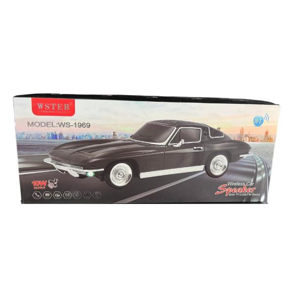 Bocinas Parlante  Carro Bluetooth  Ws-1969 Negro