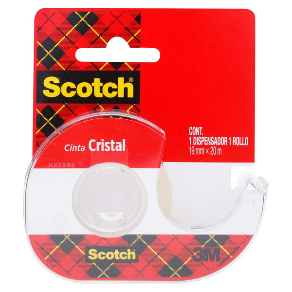 Cinta Scotch Cristal Dispensador - 1ud
