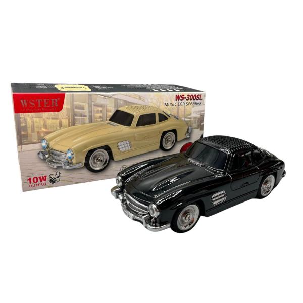 Bocinas Parlante Carro Bluetooth  Ws-300Sl Negro