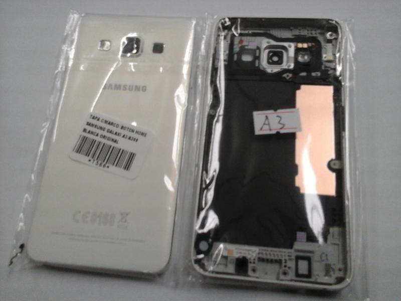 Tapa Samsung Galaxy A3 A300 Blanca Con Marco