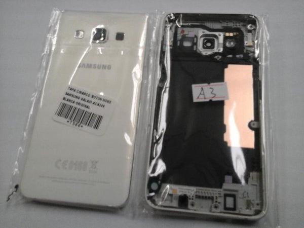 Tapa Samsung Galaxy A3 A300 Blanca Con Marco