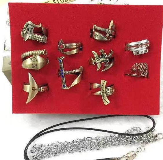 Set Anillos De Armas De Animes Variados