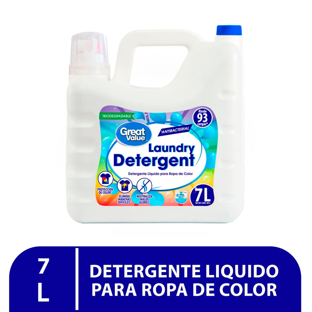 Detergente Great Value Líquido Ropa De Color - 7000 Ml