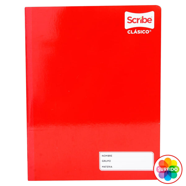 Cuaderno Cosido Scribe, Clásico Surtido -100 Hojas