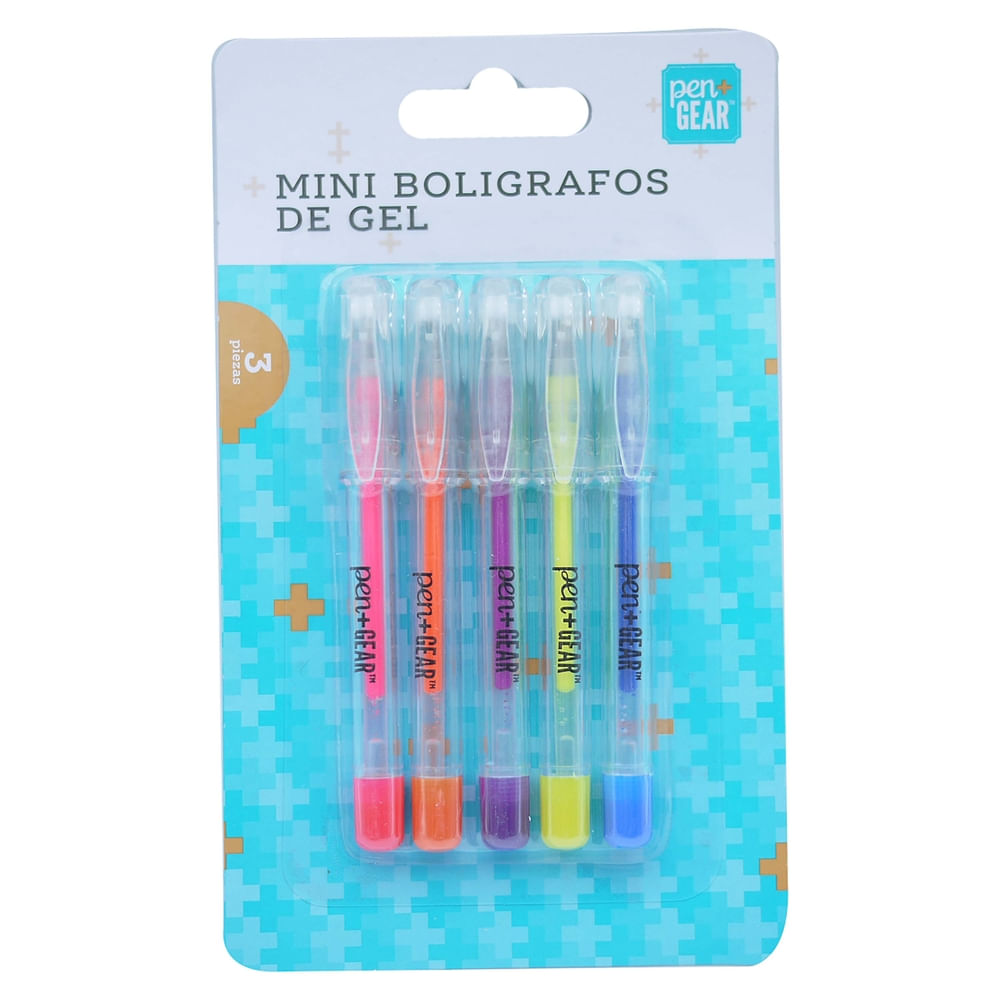 Mini Boligrafos Pen+gear De Gel - 5 Pzas