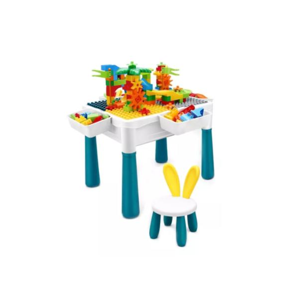Mesa De Bloques Armables ( 200 Piezas)