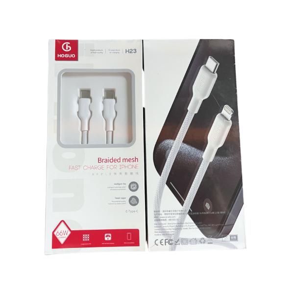 Cables Tipo C   A Tipo C  Hoguo H23 Pd 66W Blanco