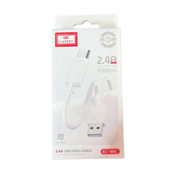 Cables Usb Tipo-C Ec-180C Earldom Blanco