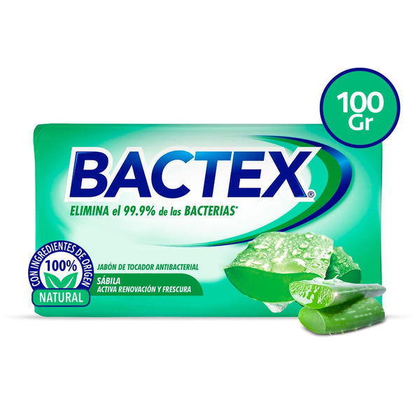 Jabón Bactex De Tocador Sábila Aloe - 100 G