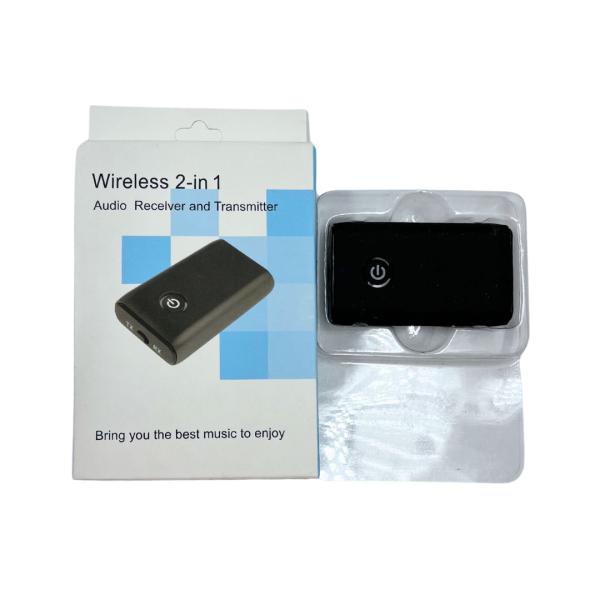 TRANSMISOR DE MÚSICA BLUETOOTH 2 en 1 NEGRO