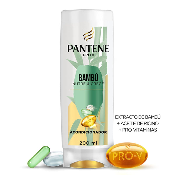 Acondicionador Pantene Pro-v Bambú Nutre & Crece 200 Ml