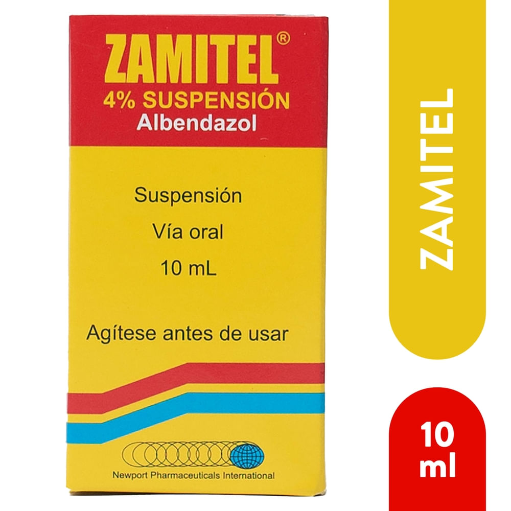 Zamitel Newport Albendazol 10 Ml, Precio Indicado Por Unidad