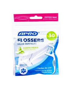 Flosser Apro Sabor Menta 30pzas