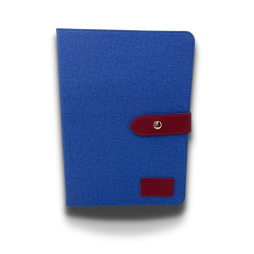 Estuche Agenda Tablet Universal Tela Con Broche 10" Azul