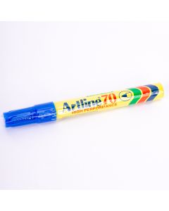 Marcador Permanente Recargable Bala 70 Azul