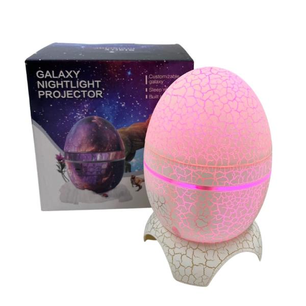 Proyector Luz Huevo Dinosaurio Con Bocina Blanca