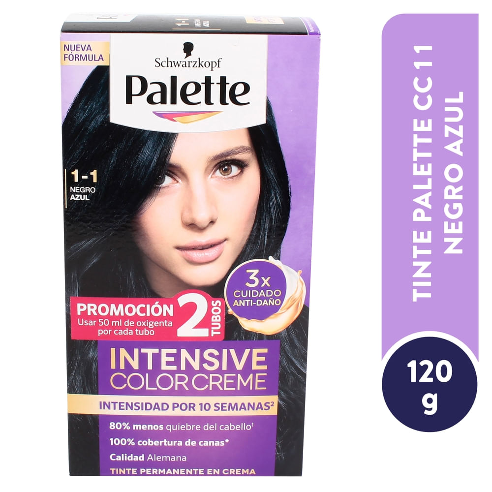 Tinte Palette Color Creme 1.1 Negro Azul - 50 Ml