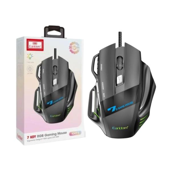 Mouse Para Computadora Et-Km11 Earldom Negro