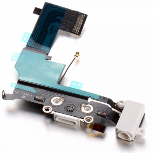 Flex Rack De Carga Iphone 5Gs 5S C Microfono Jack Audio Blanco