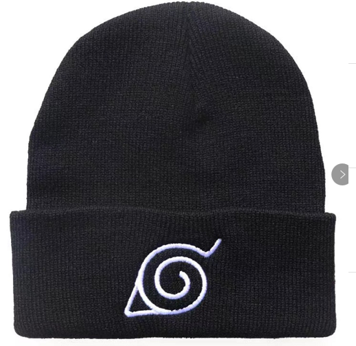 Gorro Negro De La Aldea De La Hoja / Naruto
