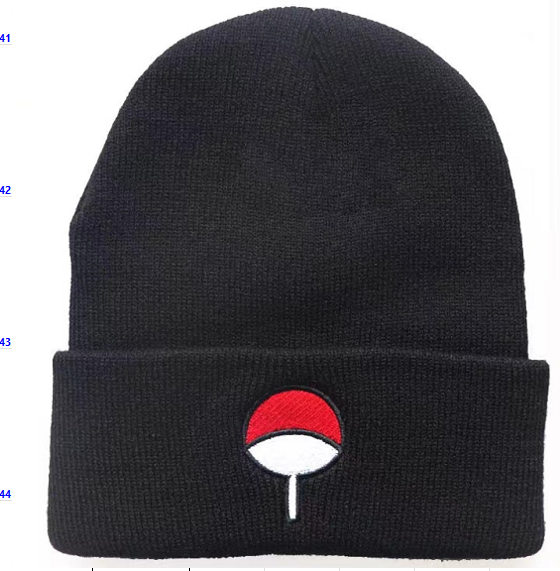 Gorro Negro Logo Uchija / Naruto