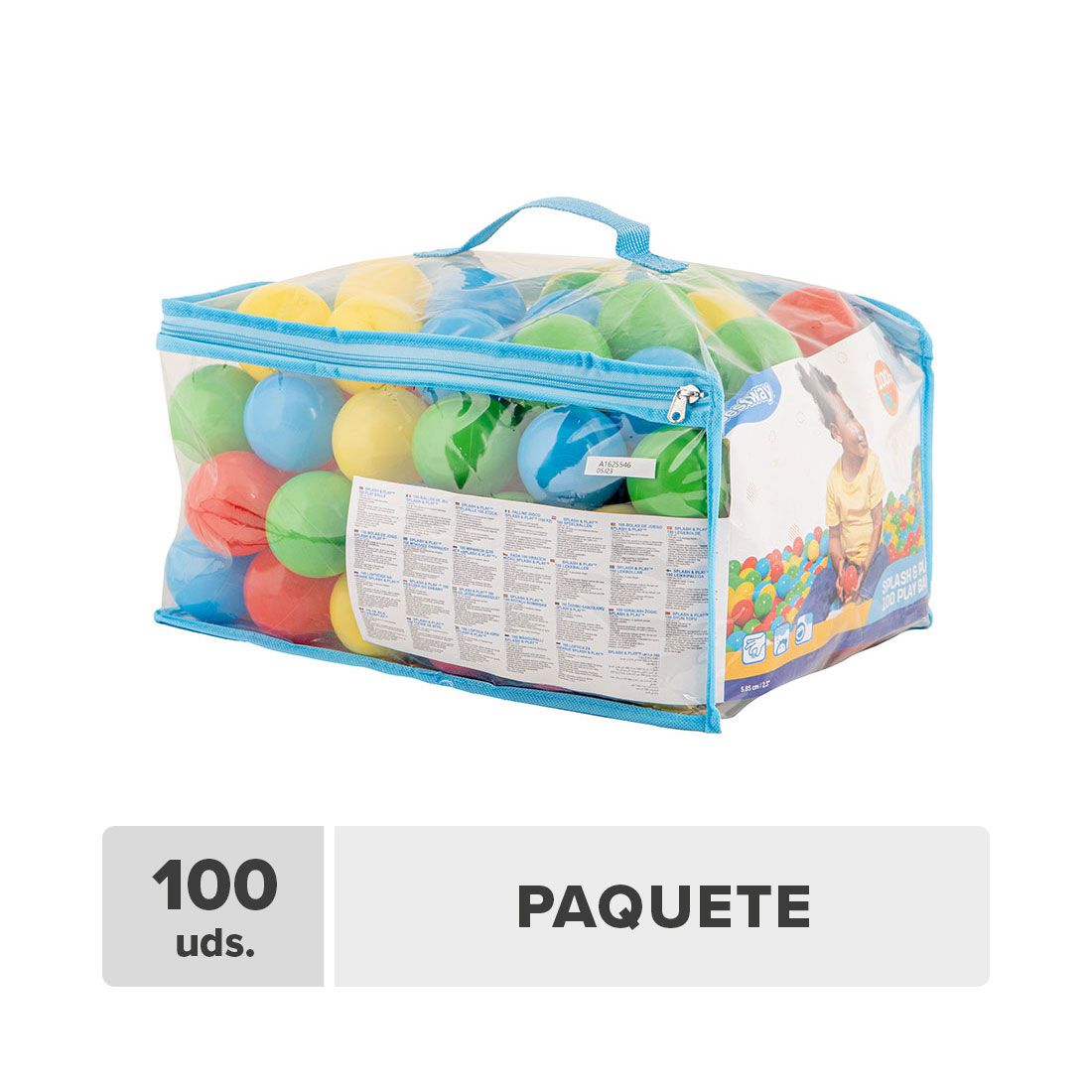 Bolas Colores Edad 1+ Plástico Bestway 5.85cm 100unds