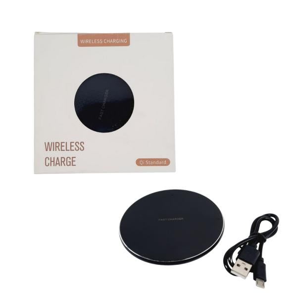 Cargador Inalambrico Wireless Color Negro