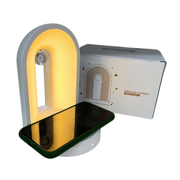 Cargador Inalambrico Con Base U3 Blanco