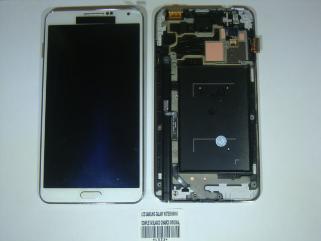 Lcd Pantalla Samsung Galaxy Note 3 N9000 Completa Blanca Con Marco