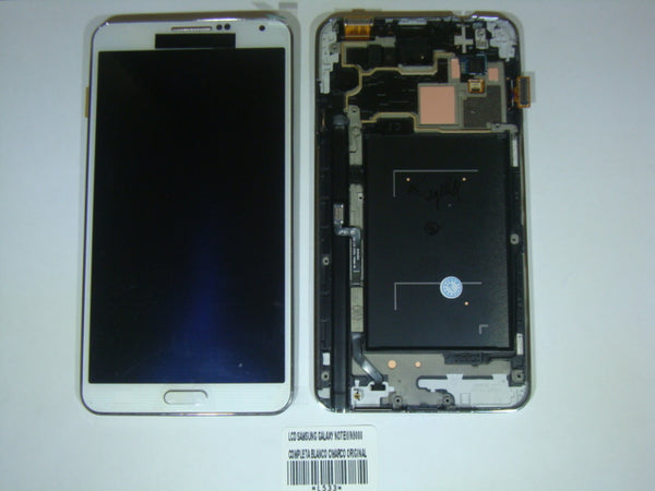 Lcd Pantalla Samsung Galaxy Note 3 N9000 Completa Blanca Con Marco