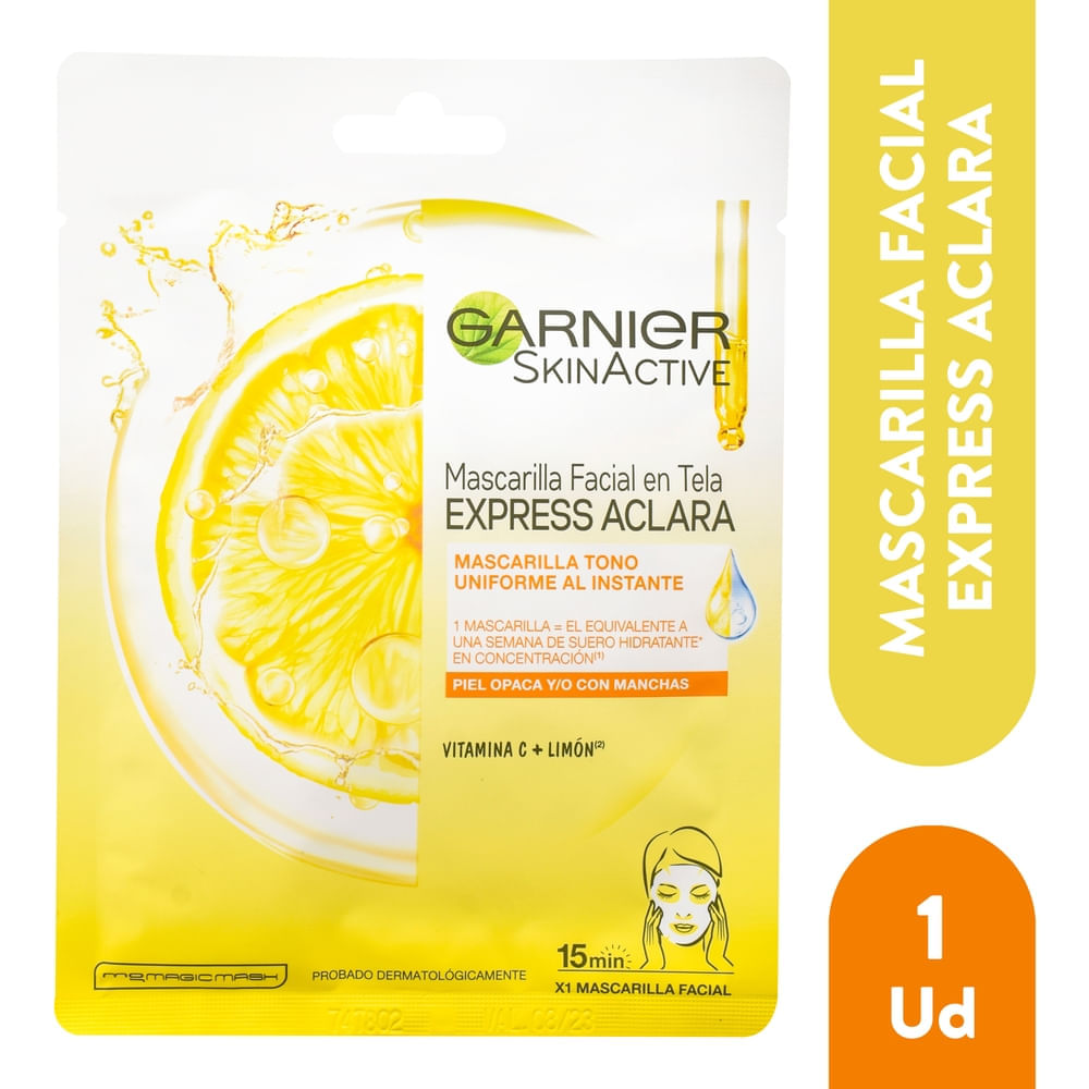 Mascarilla Express Aclara Garnier Vitamina C - 28 G