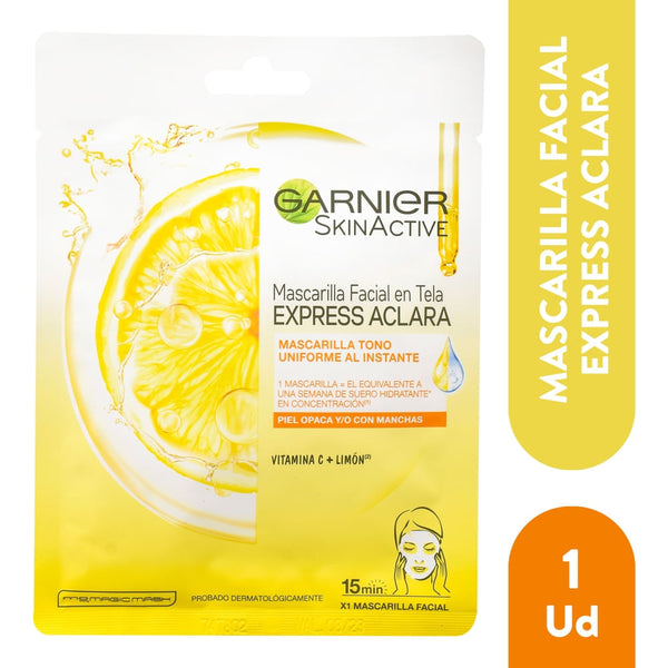 Mascarilla Express Aclara Garnier Vitamina C - 28 G