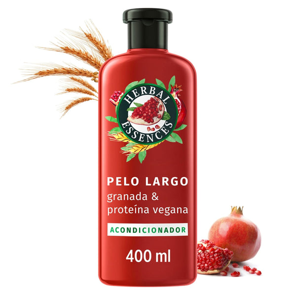 Acondicionador Herbal Essences Pelo Largo Granada & Proteína Vegana 400 Ml