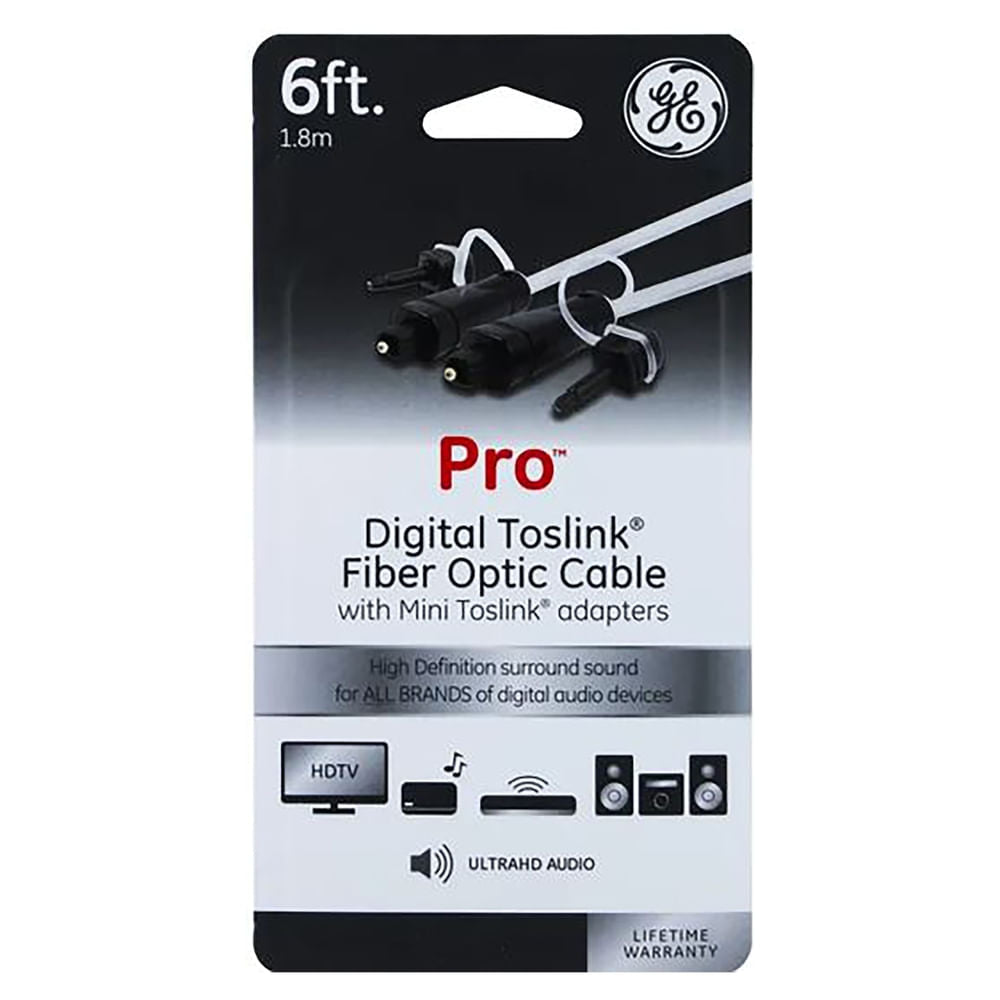 Cable Audio General Electric Optico Con Adaptador