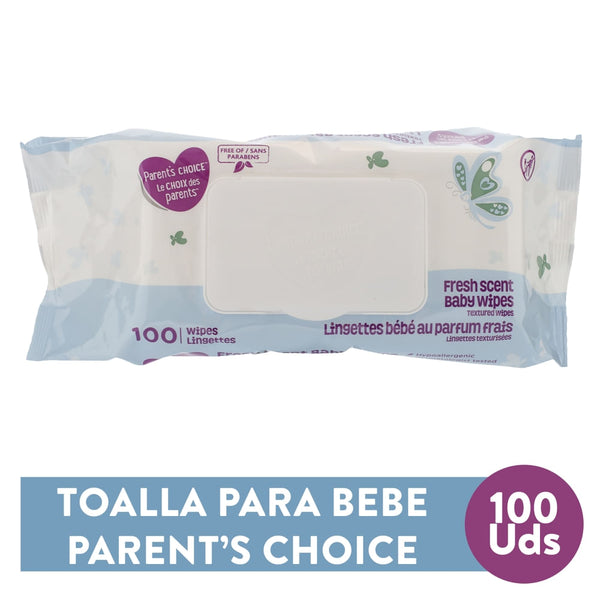 Toallitas Húmedas Parent´s Choice Aroma Fresco - 100 Uds