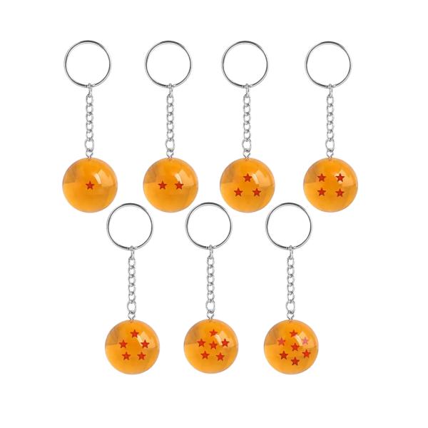 🔑 Llavero Set de 7 Esferas del Dragón – Dragon Ball